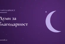 Думи за благодарност